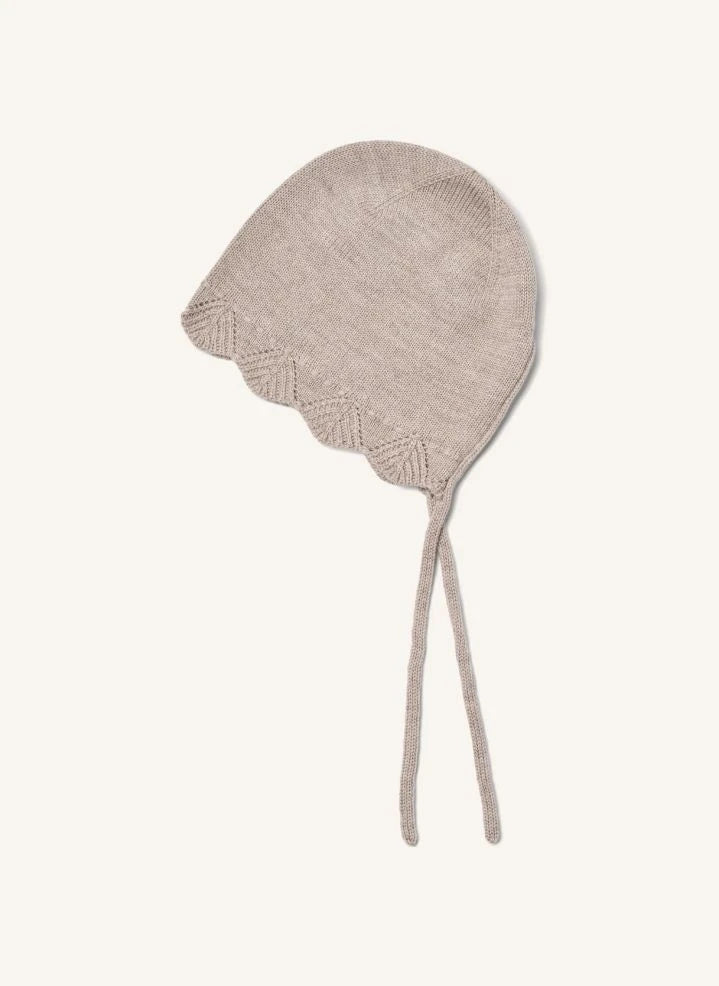 Wheat - Amya Merino Wool Beanie | Lilac