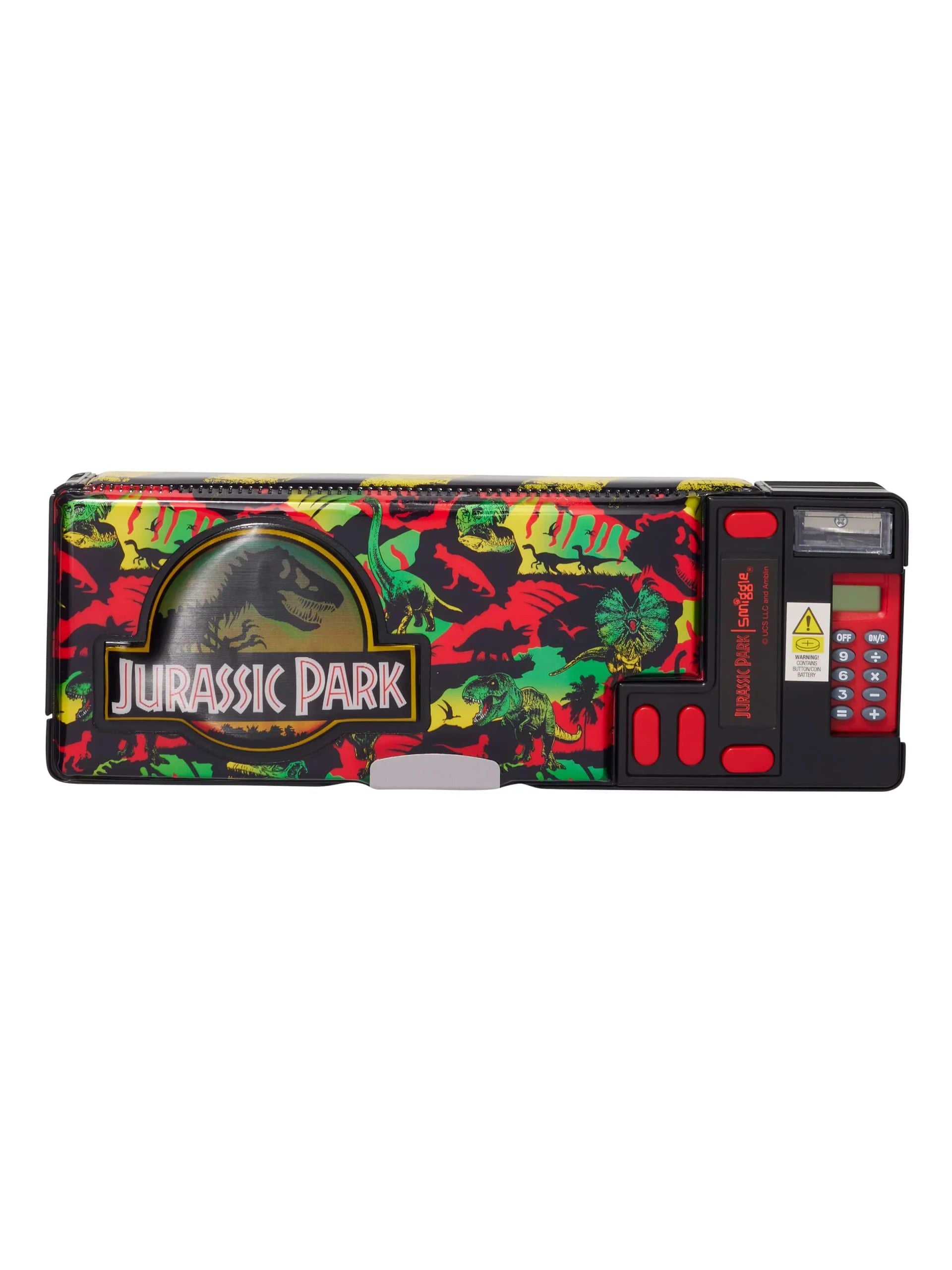 Smiggle - Jurassic Park Hesap Makineli Otomatik Kalem Kutusu-Dinossi
