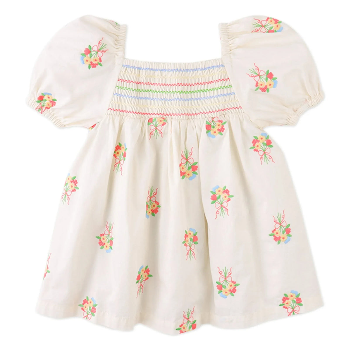 Gingersnaps - Gigi Embroidered Dress | White