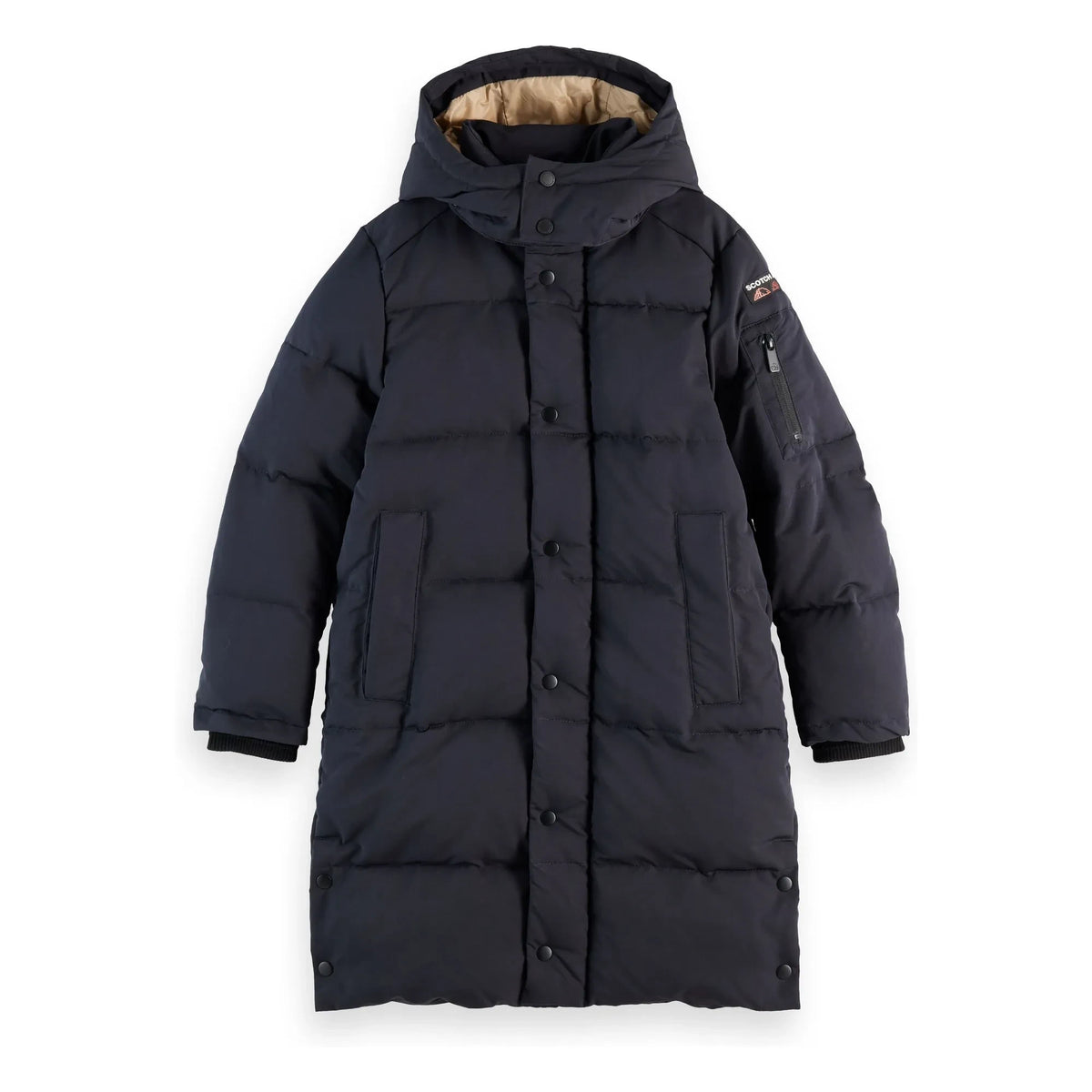 Scotch & Soda - Long Feather Down Jacket | Dark Gray