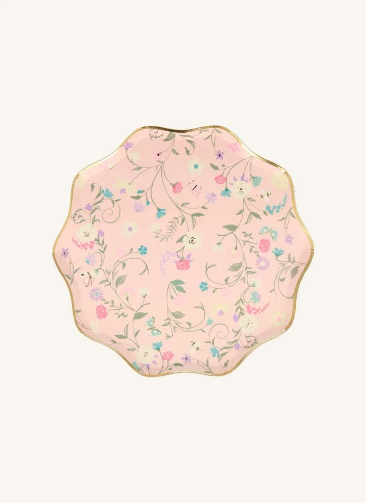 Meri Meri - Ladurée small floral paper plates - set of 8