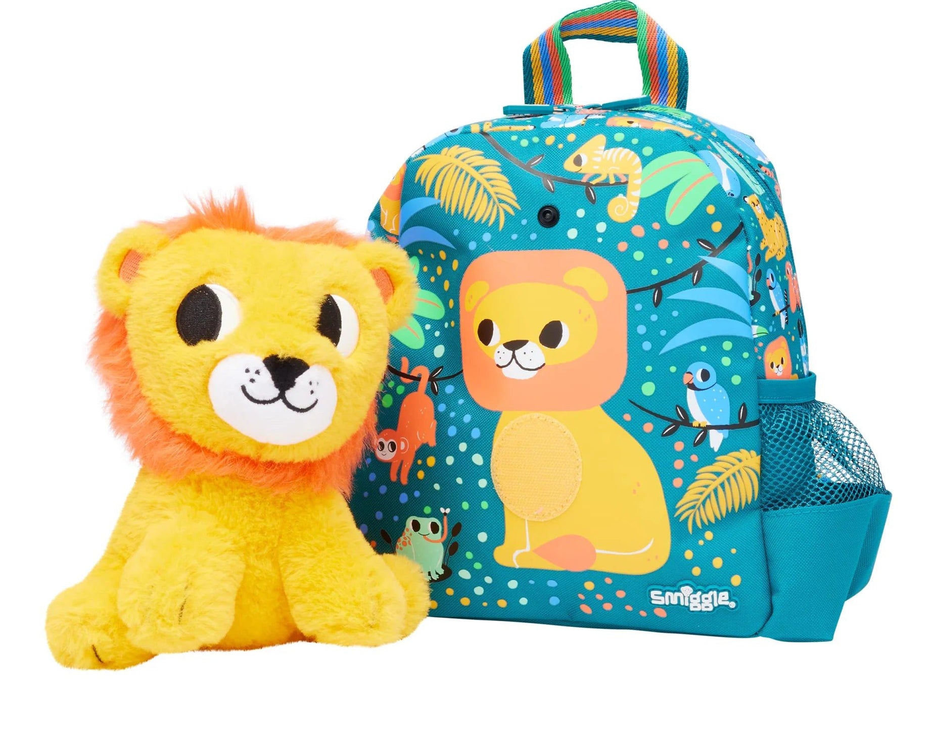 Smiggle - Big Dreams Anaokulu Çıkarılabilir Peluşlu Sırt Çantası-Dinossi