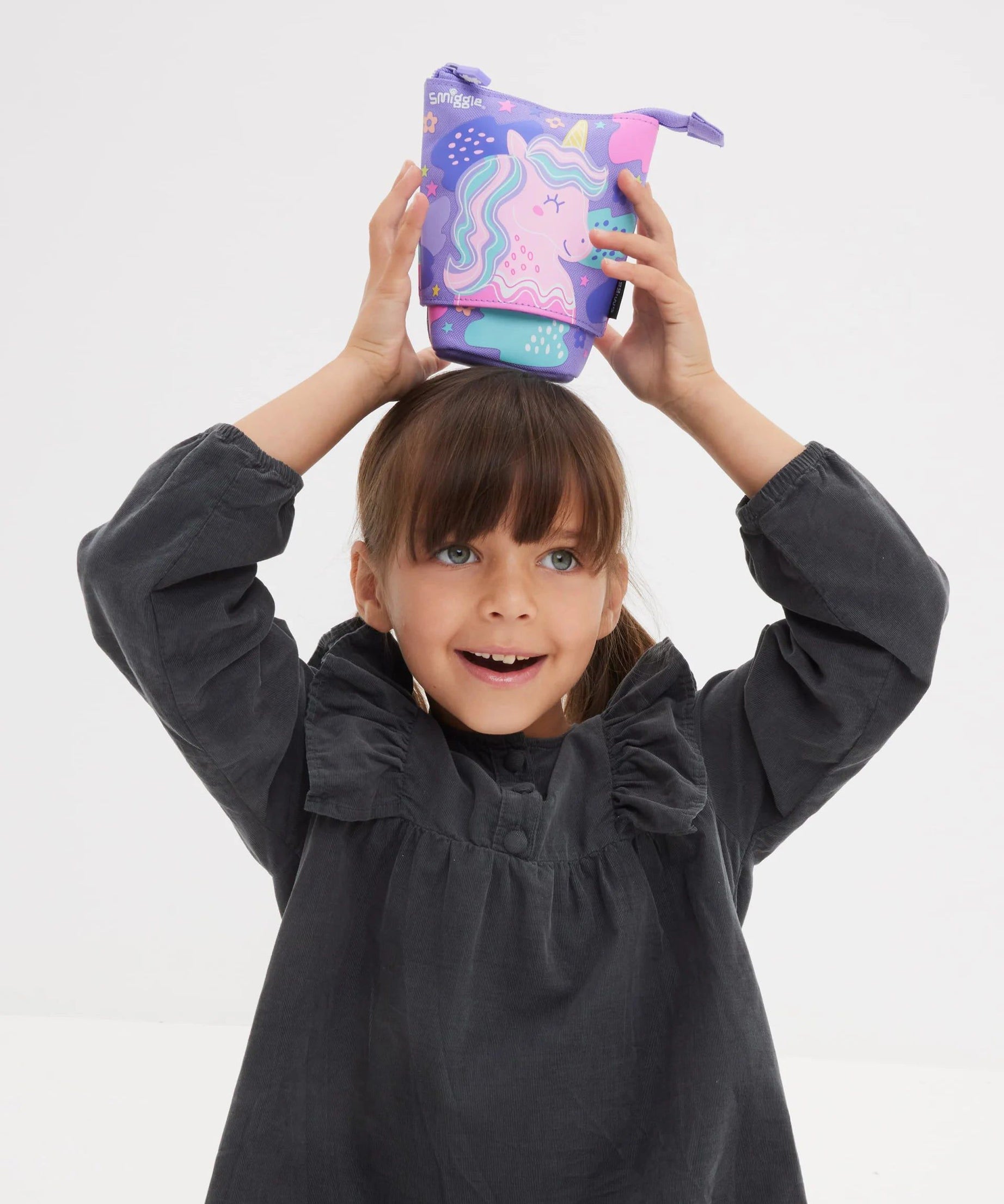 Smiggle - Happy Tales 2si 1 Arada Kalem Kutusu-Dinossi