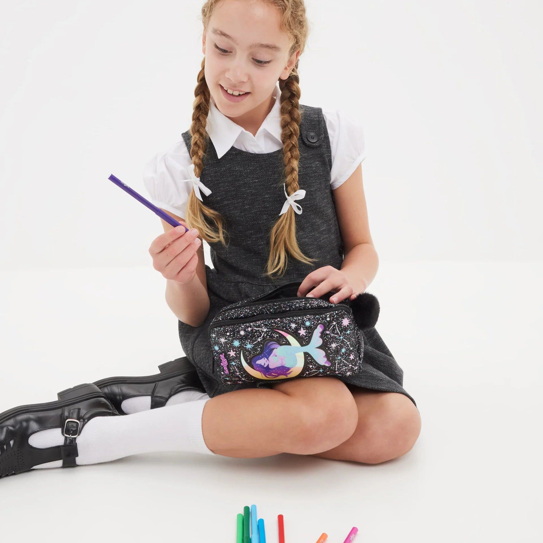 Smiggle - Limitless Klasik Kalem Kutusu-Dinossi