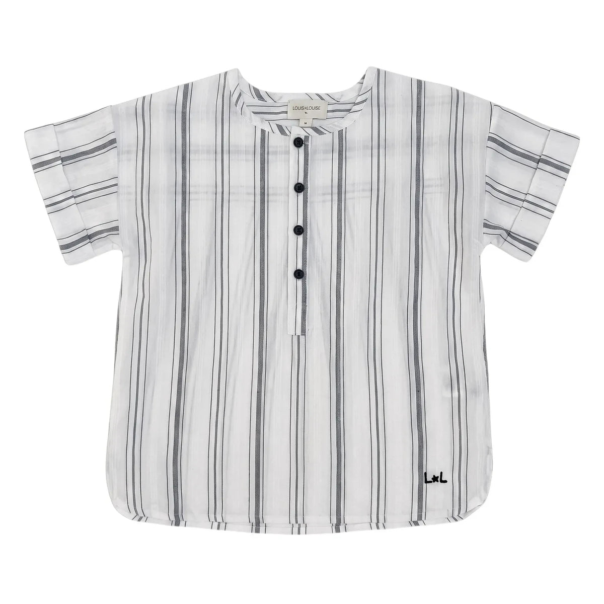 Louis Louise - Saul Striped Kurta | Black