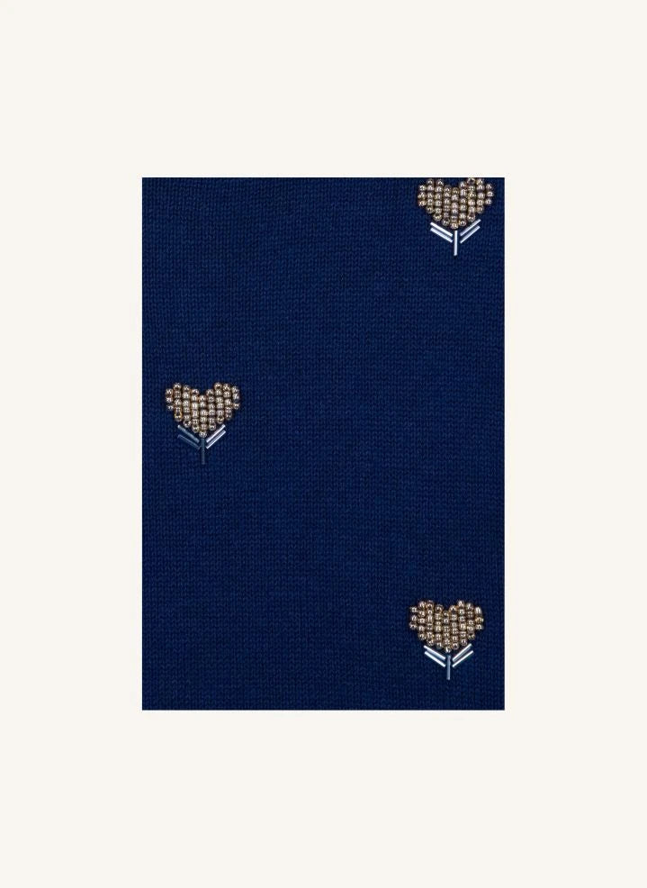 Bonton - Lovely Hearts Sweater | Navy