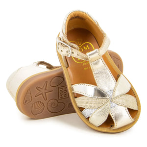 Pom d'Api - Poppy Oto sandal | Gold
