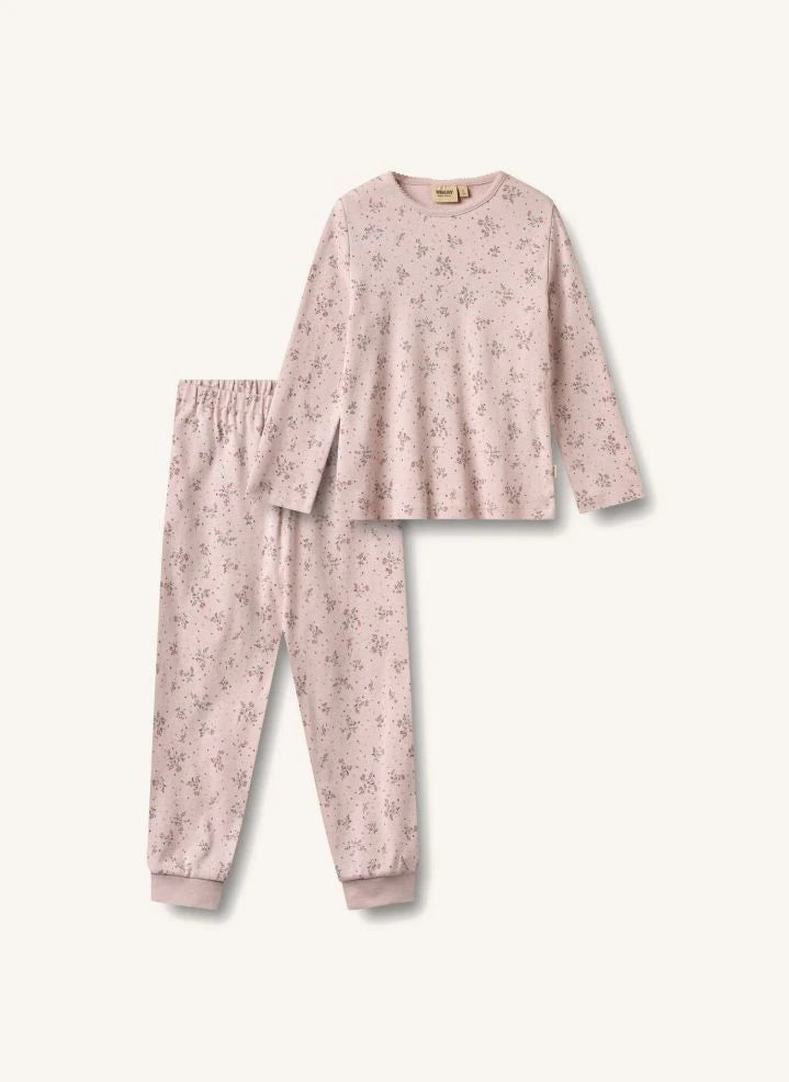 Wheat - Mila Fleuri Organic Cotton Pajamas | Powder Pink
