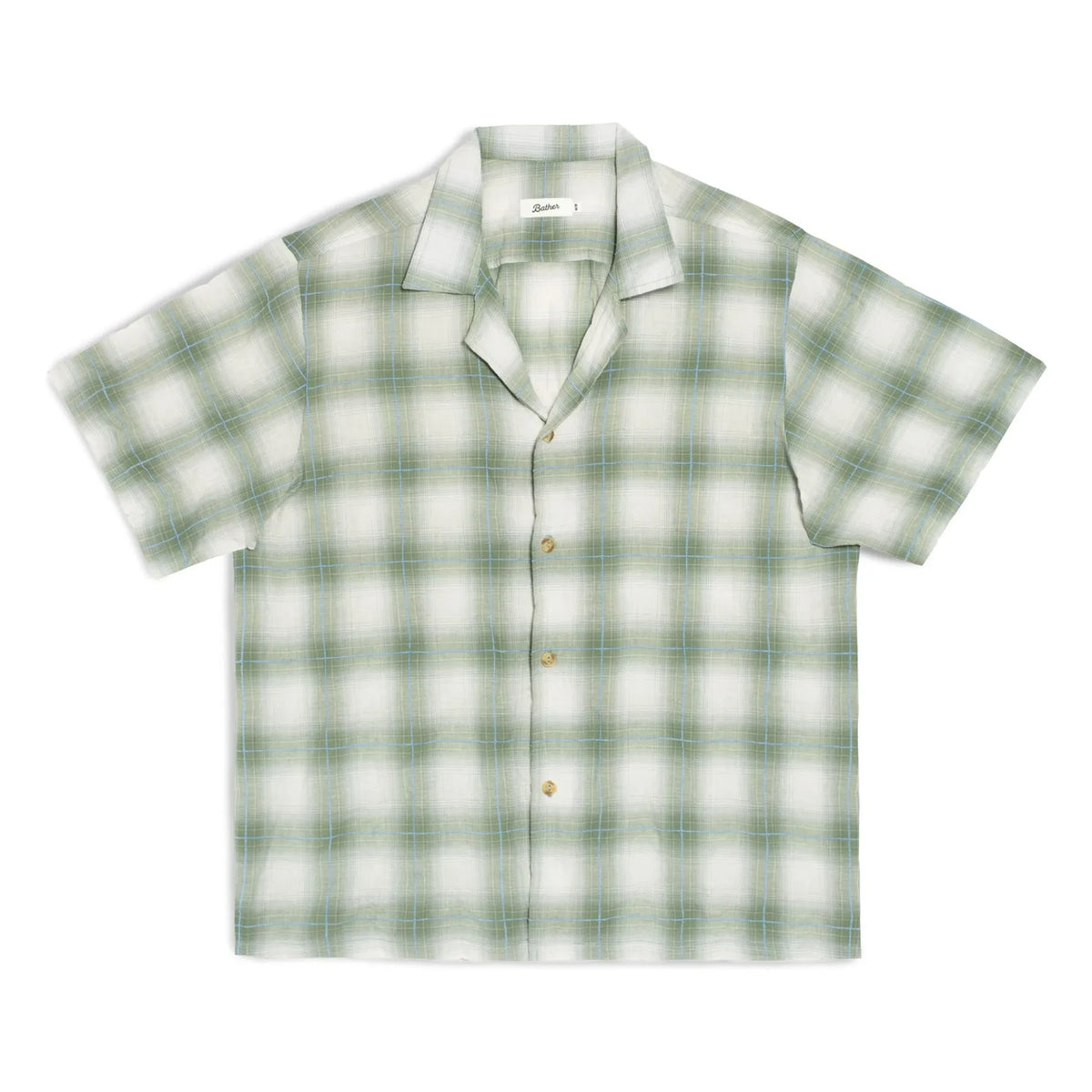 Bather - Laurel Grid Shirt | Green