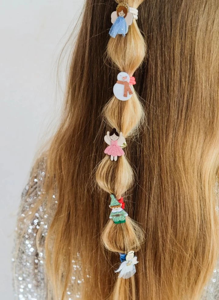 Mimi & Lula - 6-piece Cute Character Hair Clip Set | Ecru