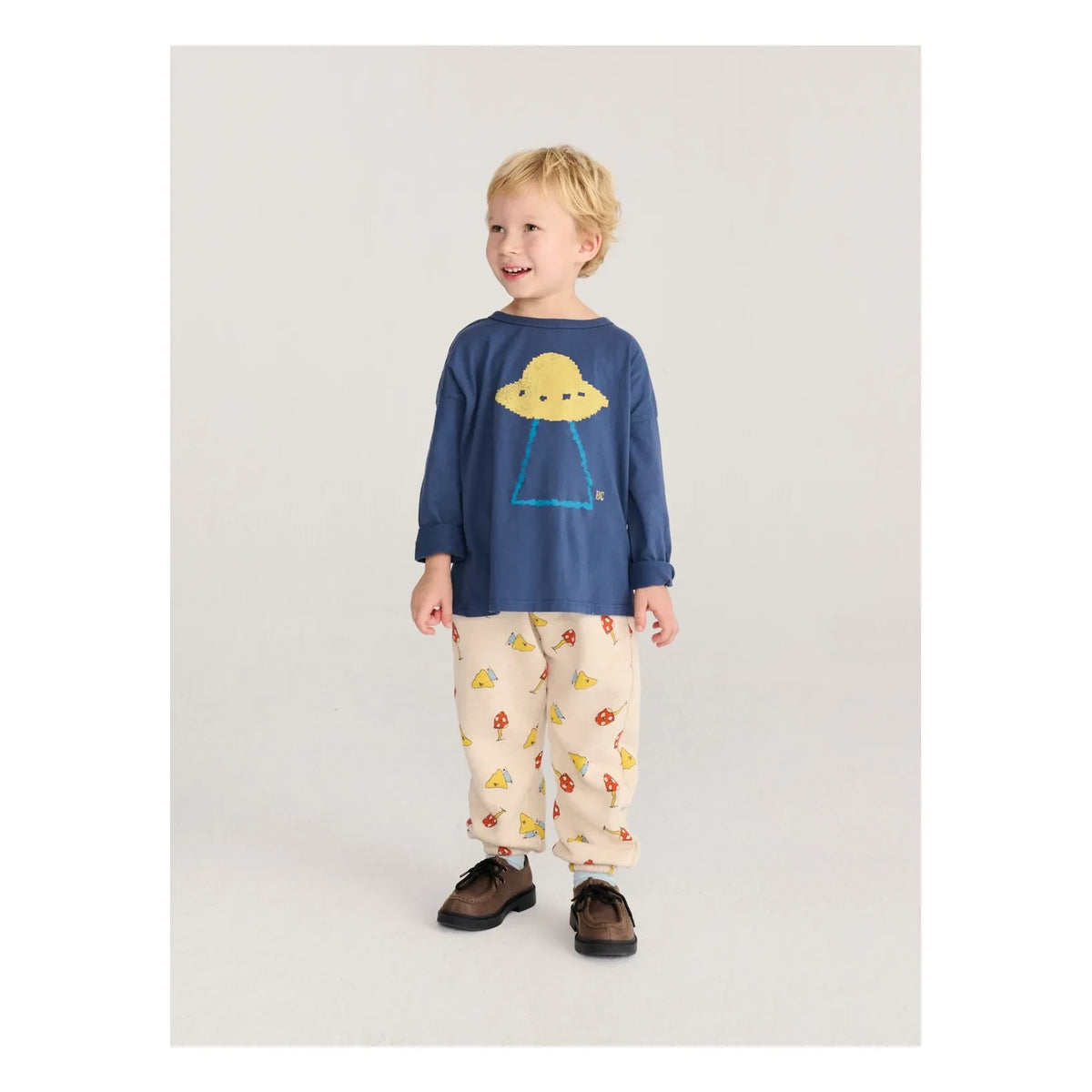 Bobo Choses - Organic Cotton Mushroom Jogger | Ecru