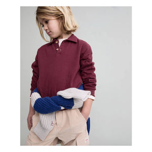 Búho - Organic cotton polo shirt | Burgundy