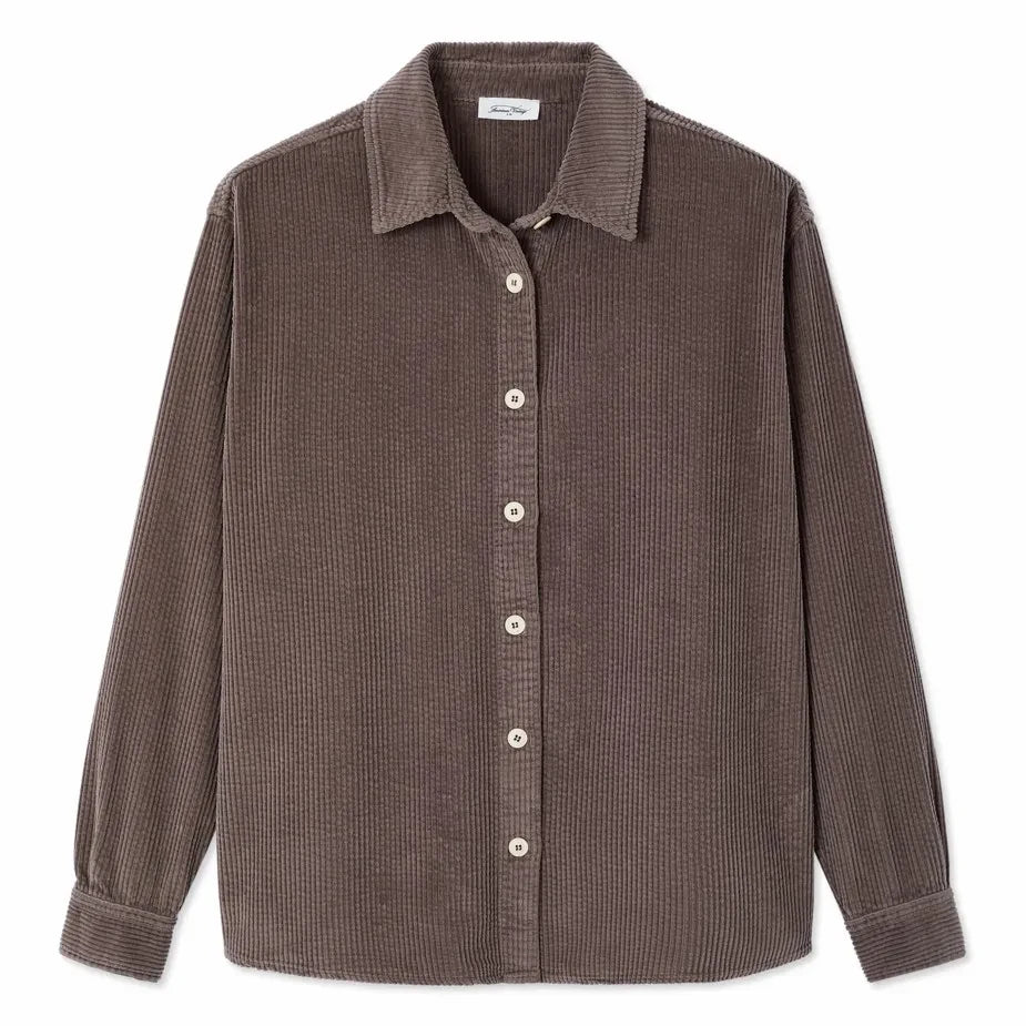 American Vintage - Padow Cotton Shirt | Ash Grey