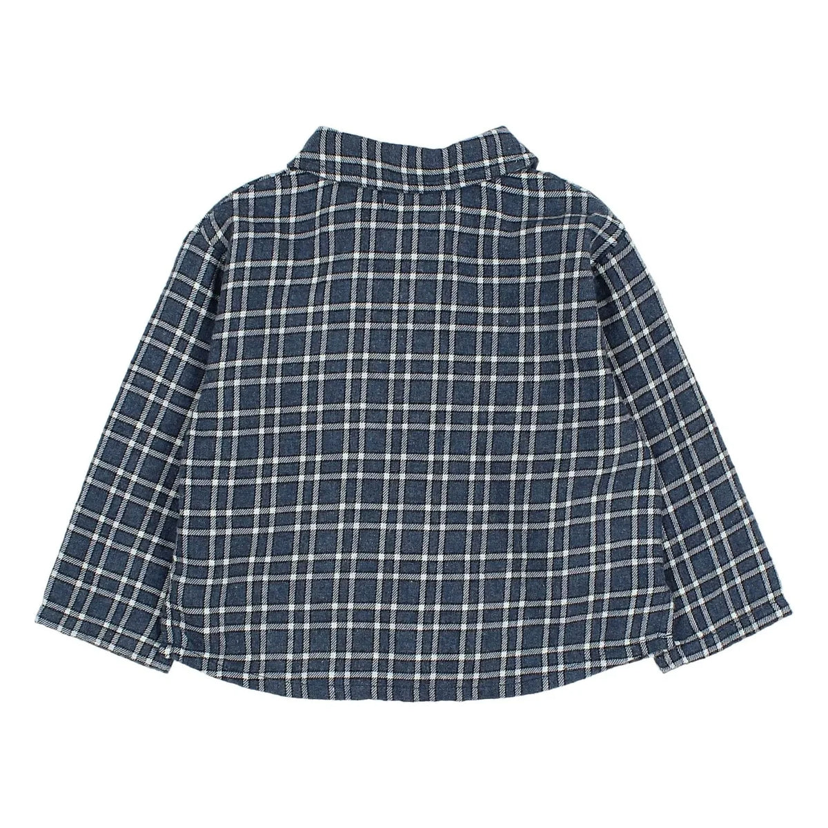 Búho - Baby checkered shirt | Navy Blue