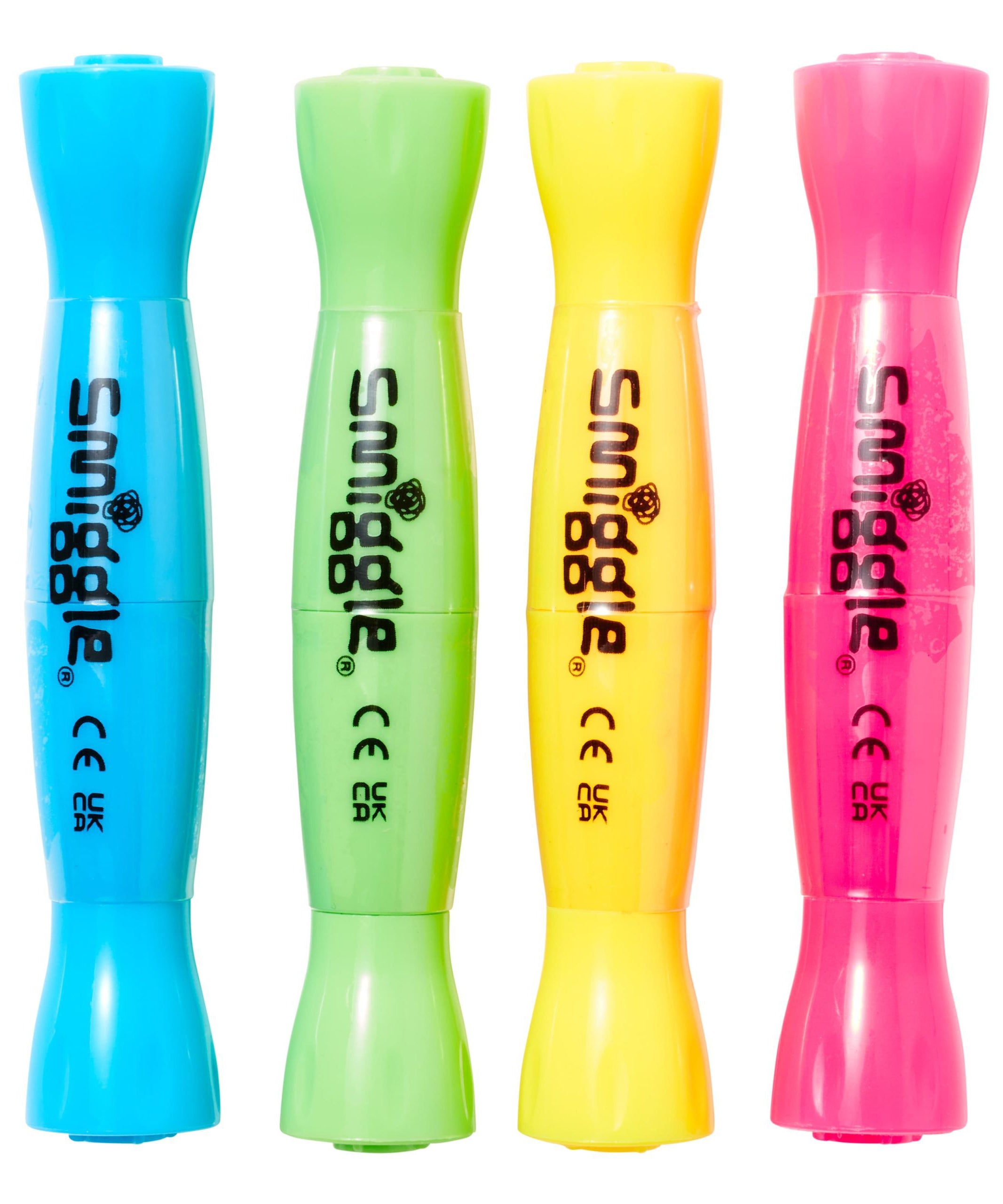 Smiggle – Bon Bon Şeker Kokulu Fosforlu Kalem Paketi X4-Dinossi