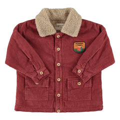 Piupiuchick - Here We Go Velvet Organic Cotton Jacket | Burgundy