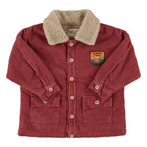 Piupiuchick - Here We Go Velvet Organic Cotton Jacket | Burgundy