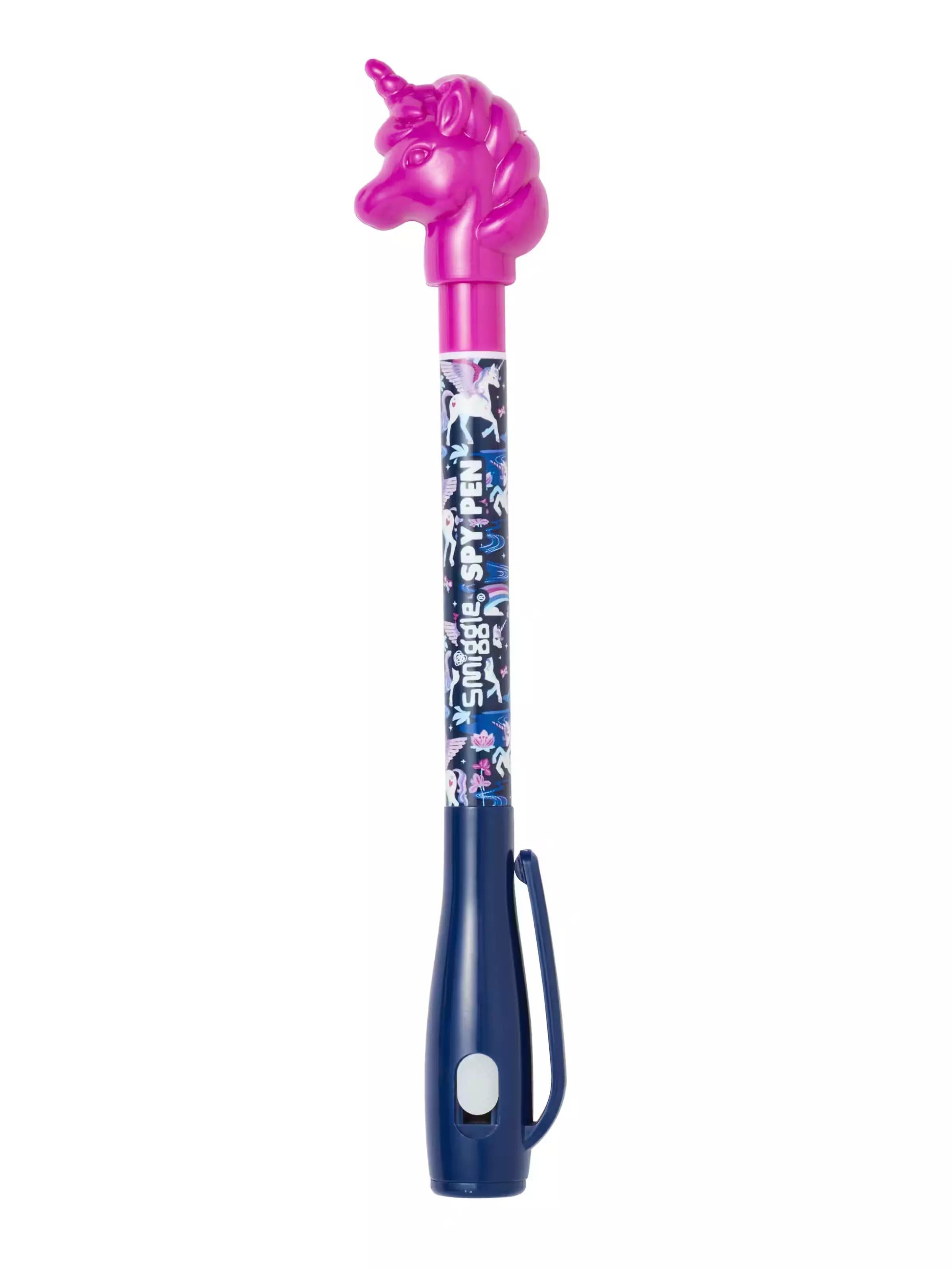 Smiggle - Away Işıklı Casus Görünmez, Tükenmez Kalem-Dinossi