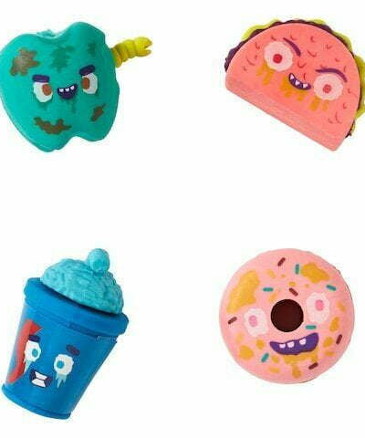 Smiggle - Snack Attackers 4lü Silgi Paketi-Dinossi