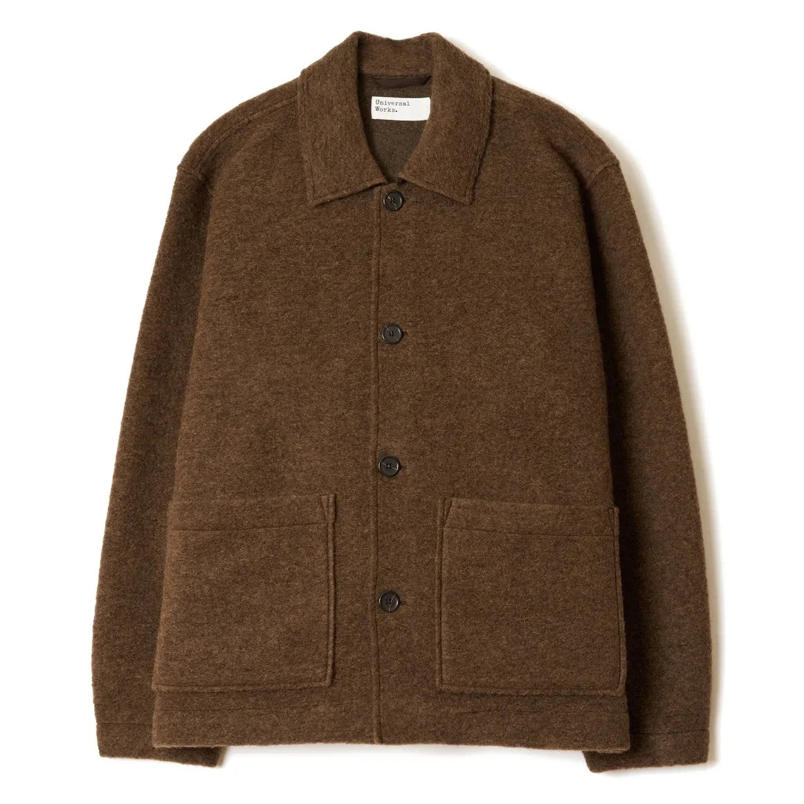 Universal Works - Rams Wool Overshirt | Brown