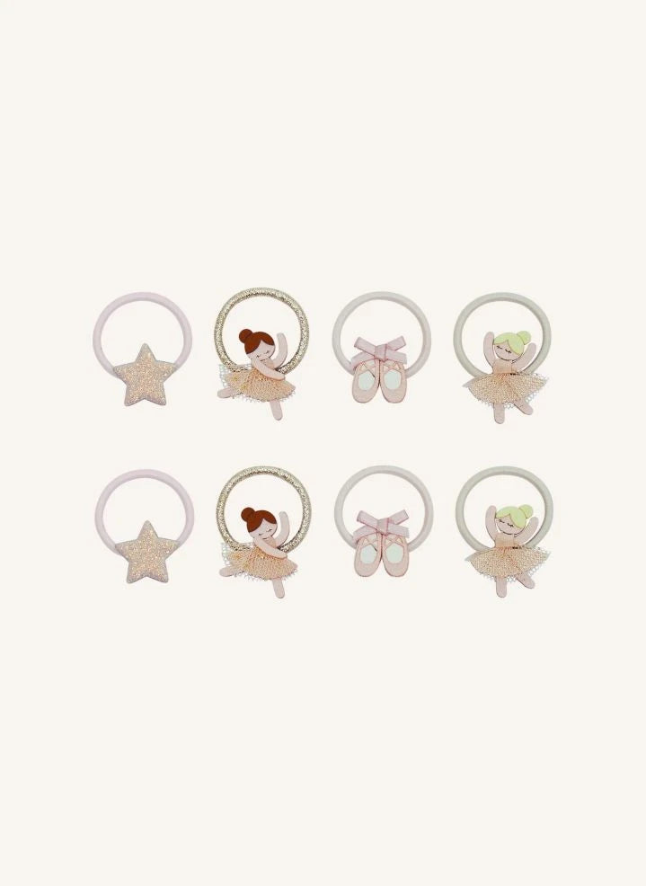 Mimi & Lula - Set of 8 Mini Chouchous Ballerina | Ecru