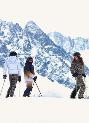 Molo - Harlie Leopard Ski Pants | Brown