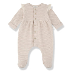 1+ in the family - Orleans Snap Bodysuit, Closed Legs | Nude