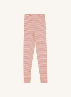 Caramel - Judd Striped Baby Leggings | Red