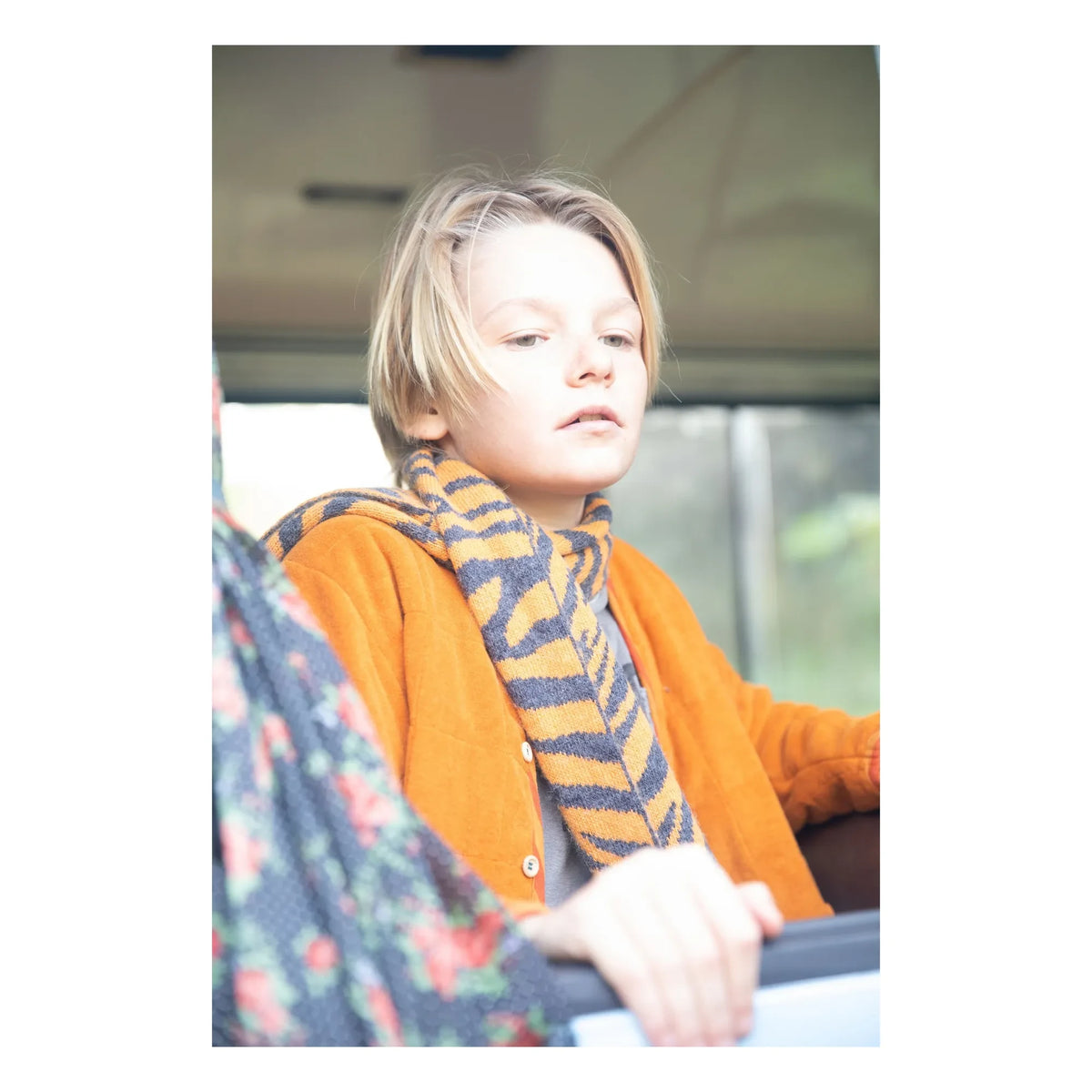 Piupiuchick - Zebra Scarf | Orange