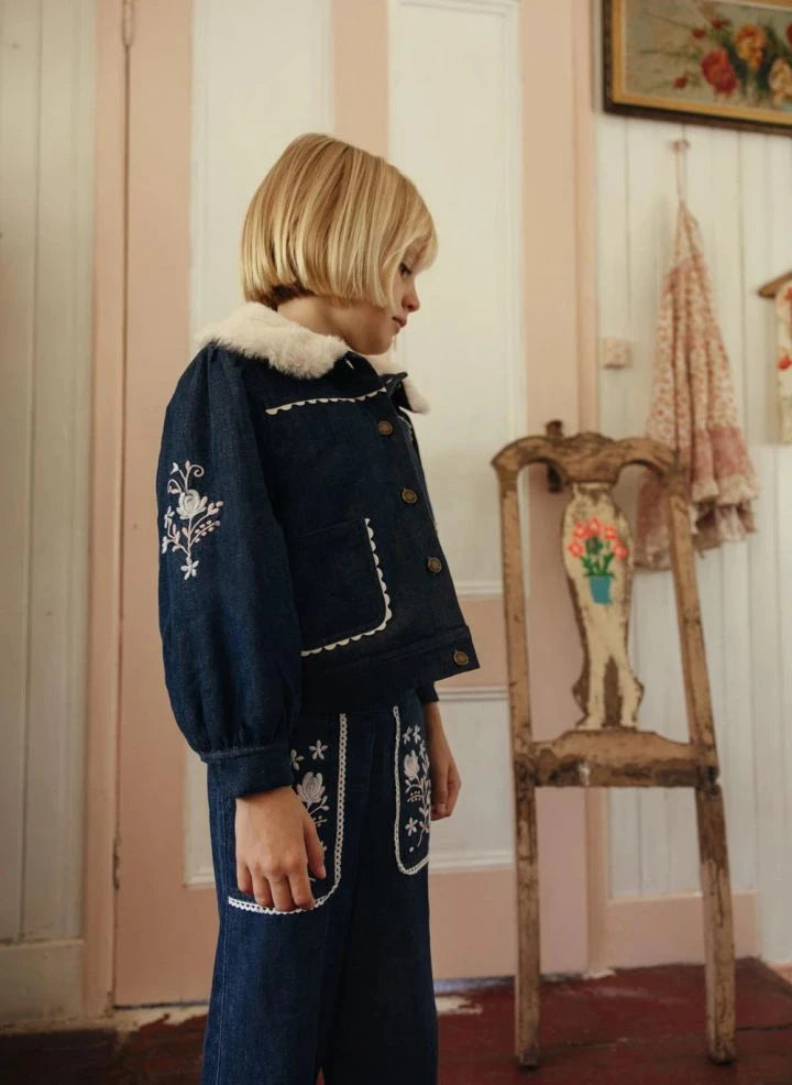 Louise Misha - Rafalina Denim Jacket | Dark Blue