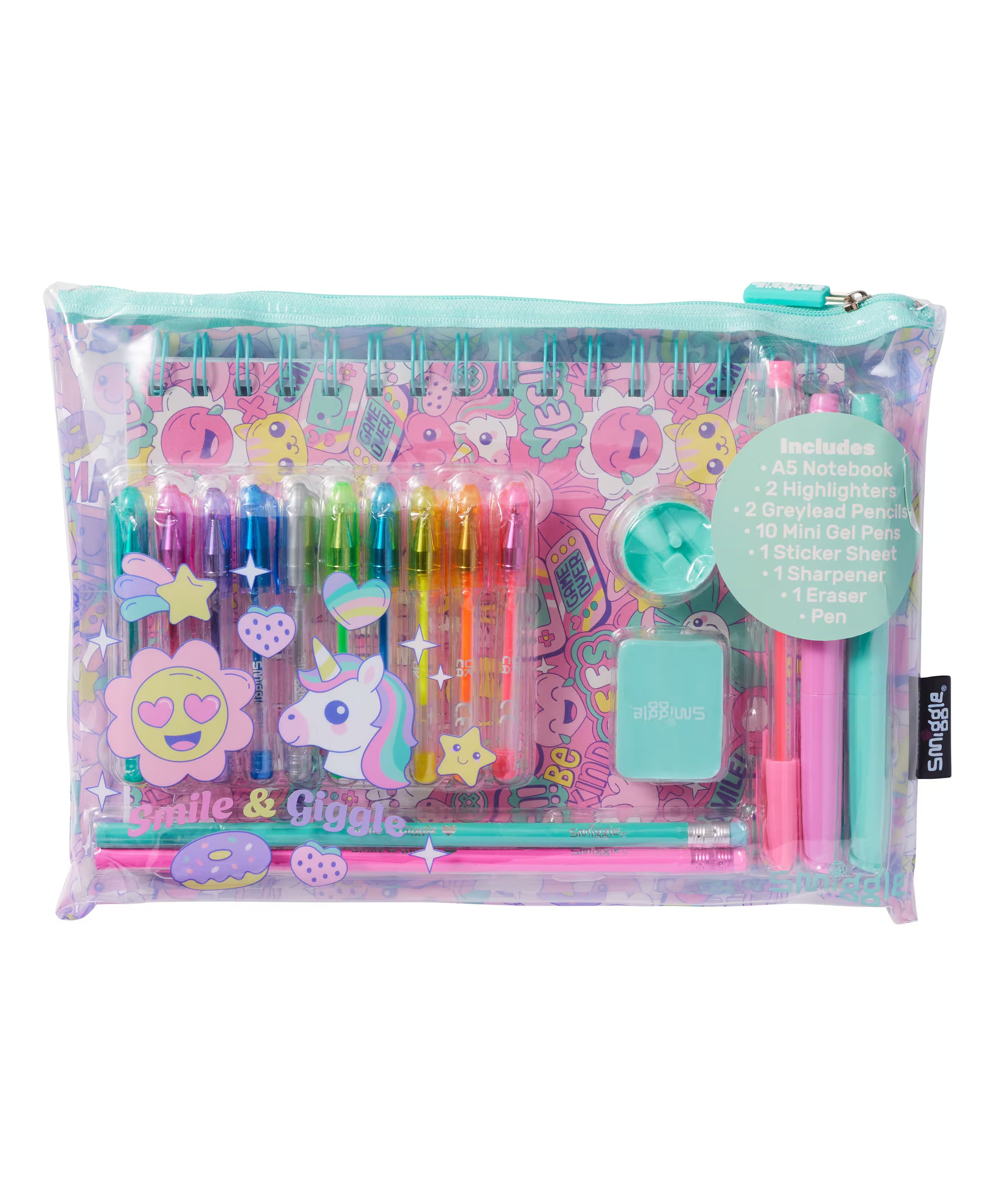 Smiggle - Epic A5 Notebook and Stationery Set