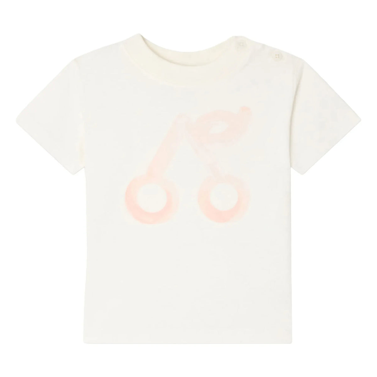 Bonpoint - Cai Cerise Organic Cotton T-Shirt | Cream