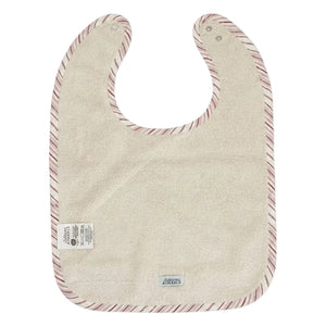 Editions Aimable - Bib Bertille | Raspberry Striped Poplin