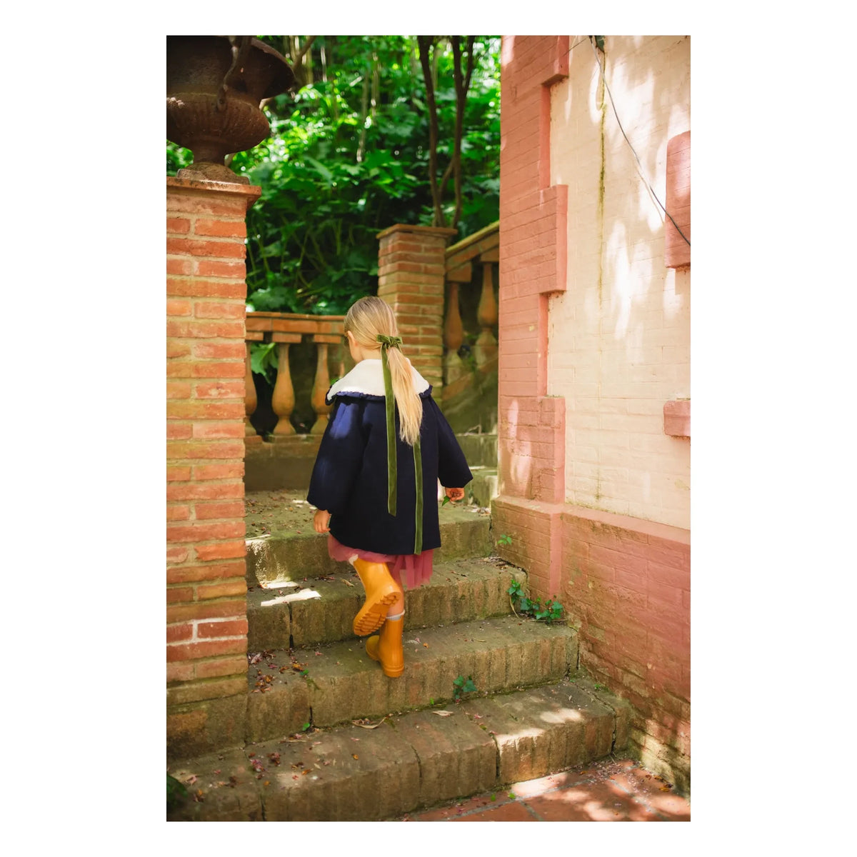 C'era Una Volta - Embroidered Nancy Coat | Navy