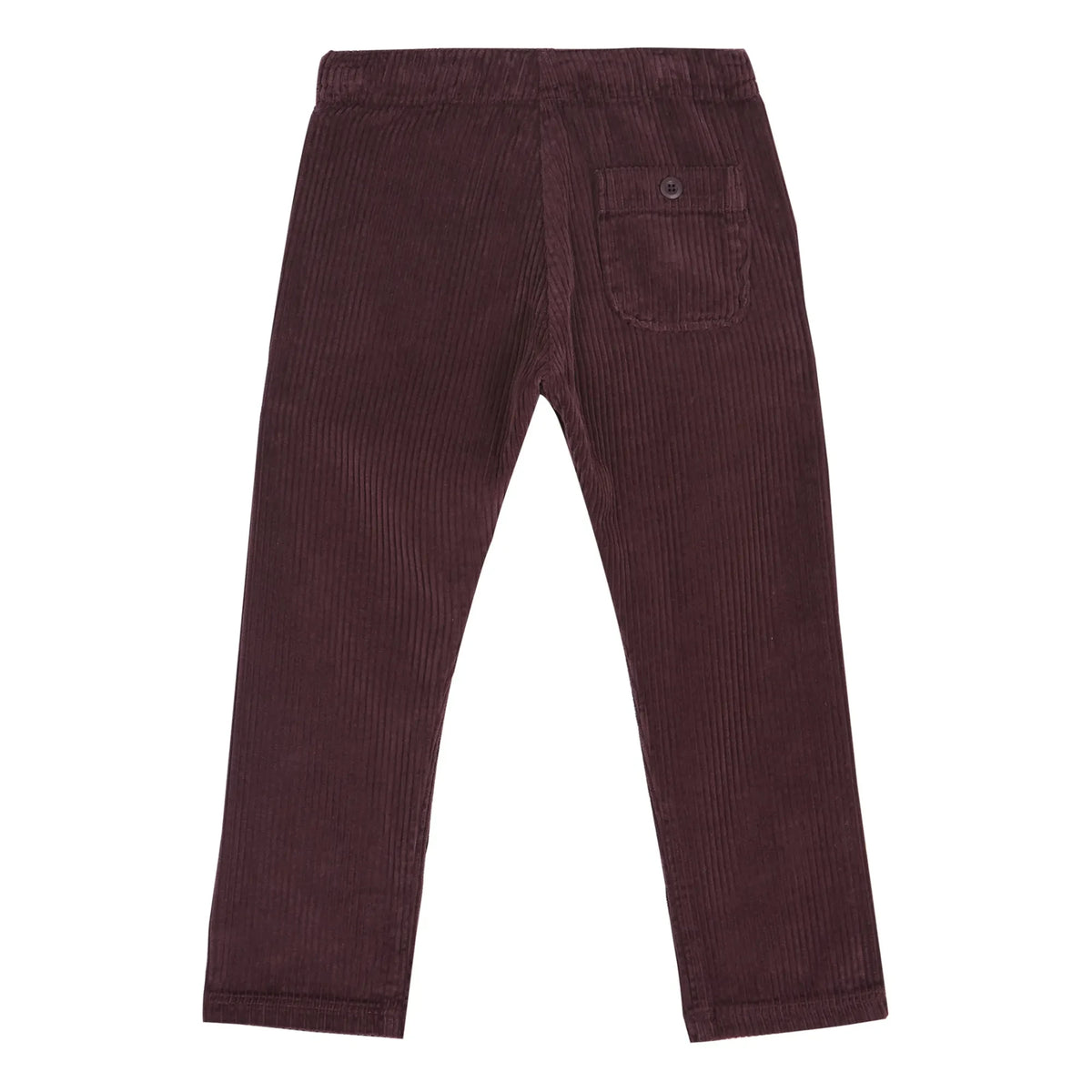 Emile et Ida - Buttoned Velvet Pants | Eggplant Purple