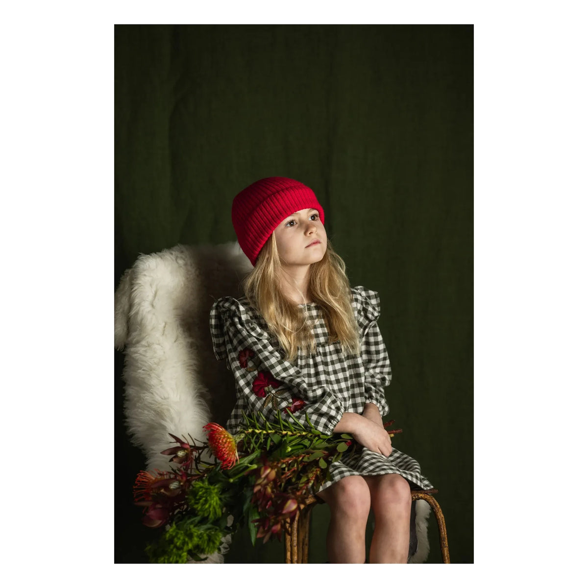Babe & Tess - Wool Alpaca Beanie | Magenta