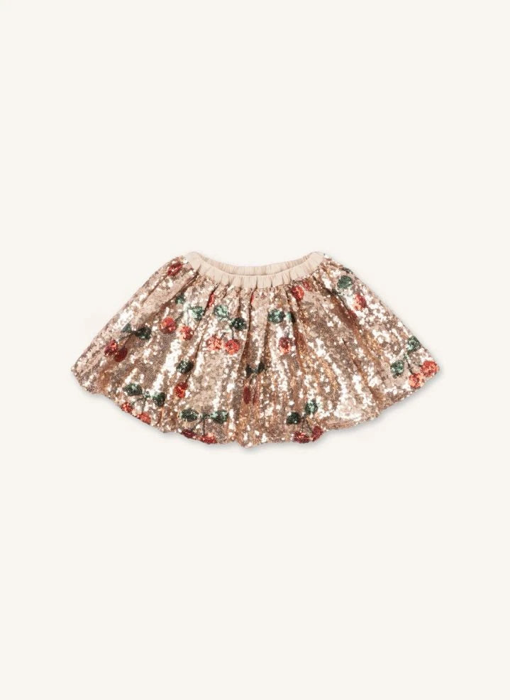 Konges Sløjd - Starla Cherry Sequin-Embellished Skirt | Gold