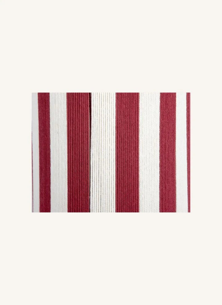 Present Time - Vienna Striped Pendant Lamp | Burgundy