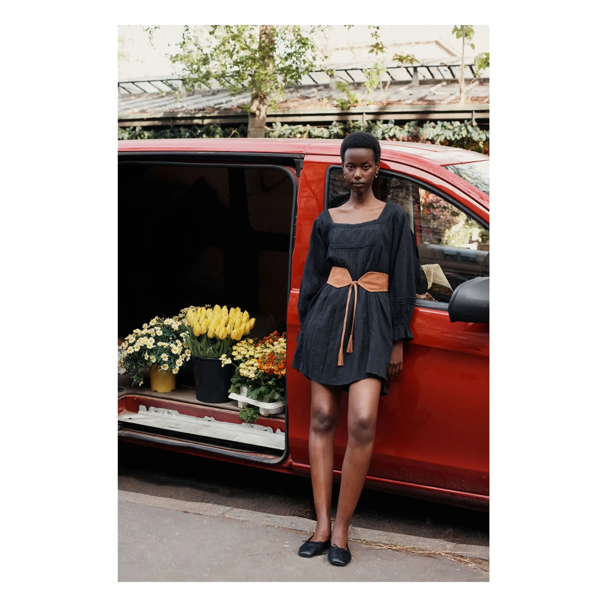 Louise Misha - Lauren organic cotton dress - Women's collection | Black