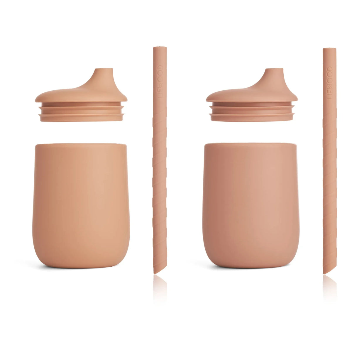 Liewood - Ellis Silicone Training Cups - Set of 2 | Pink