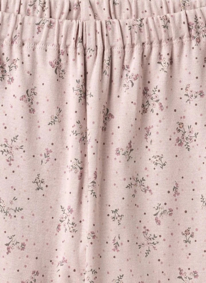 Wheat - Mila Fleuri Organic Cotton Pajamas | Powder Pink