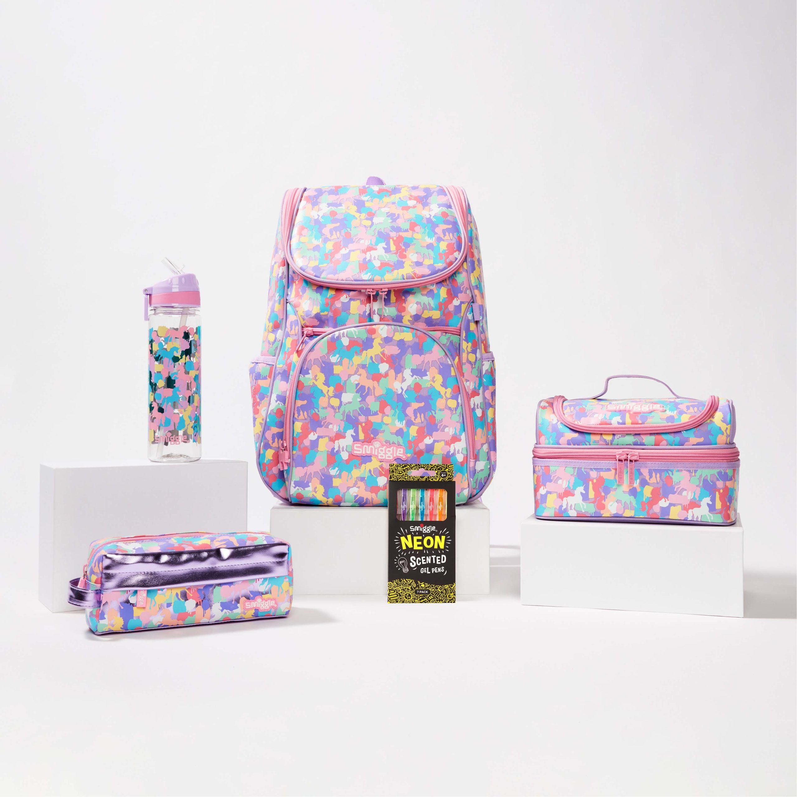 Smiggle - Okul Çanta Seti - Illusion Okul Paketi-Dinossi