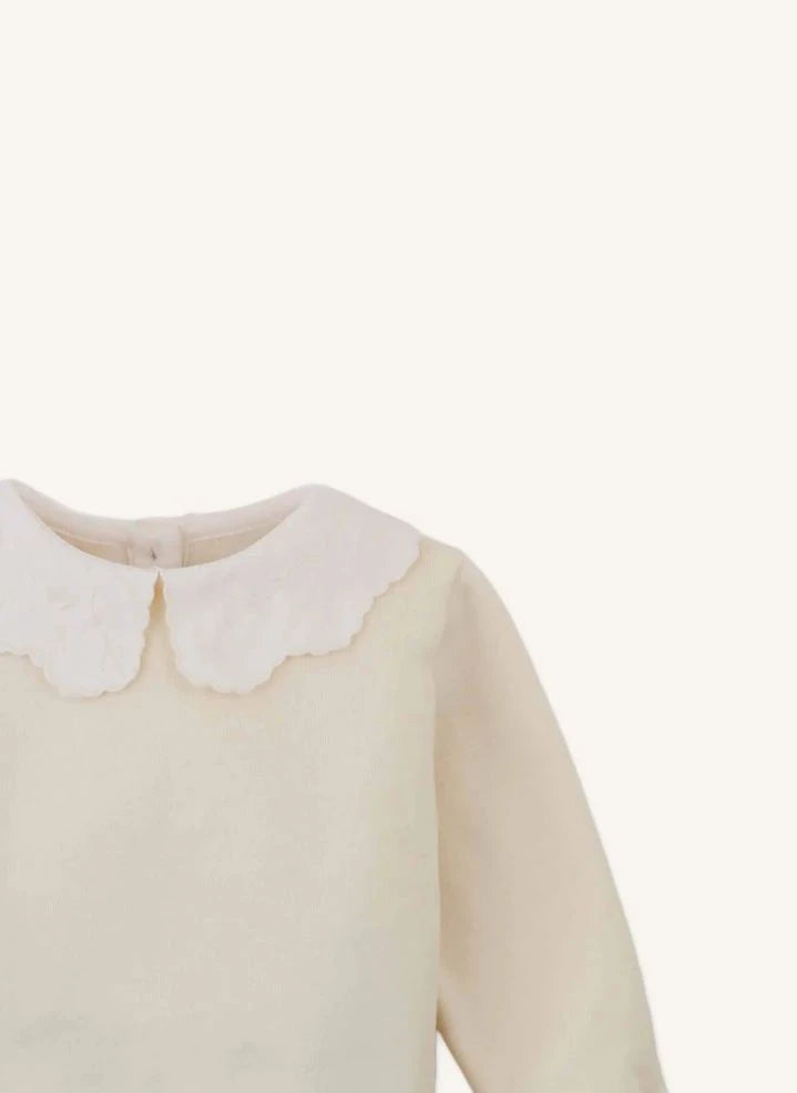 Gingersnaps - Hermina-neck Sweatshirt | Ecru