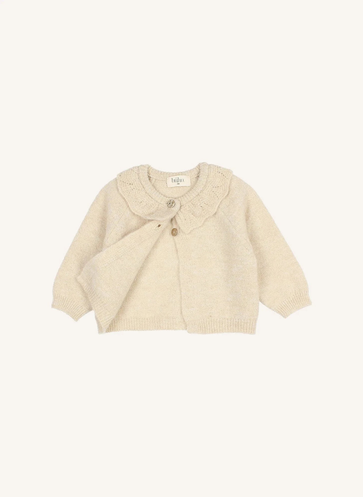 Búho - Lurex Cardigan | Beige