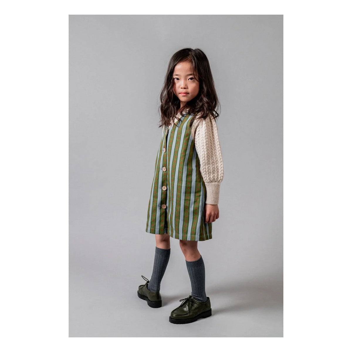 birinit - Striped Levante Dress | Green
