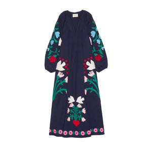 SISSEL EDELBO - Fran Organic Cotton Dress | Navy
