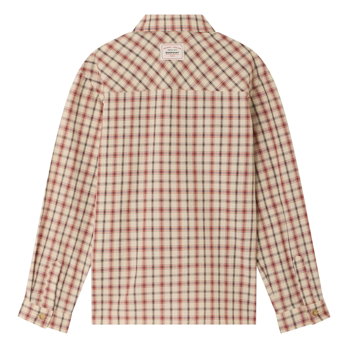 Bonpoint - Chemise Marceau Checked Organic Cotton | Beige