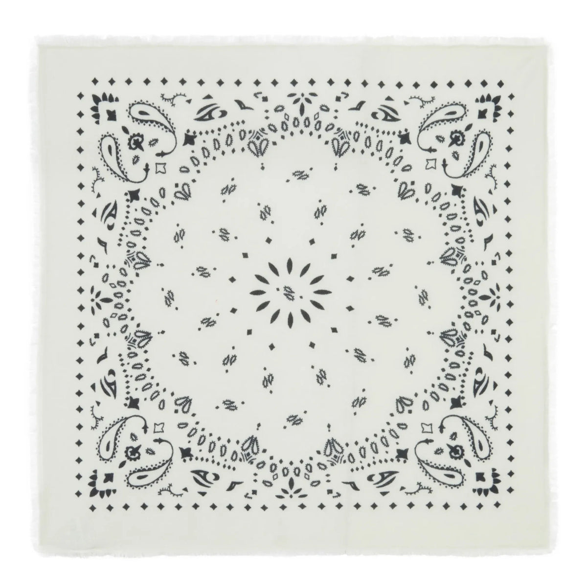 Kujten - Hachiko Cashmere Bandana | White