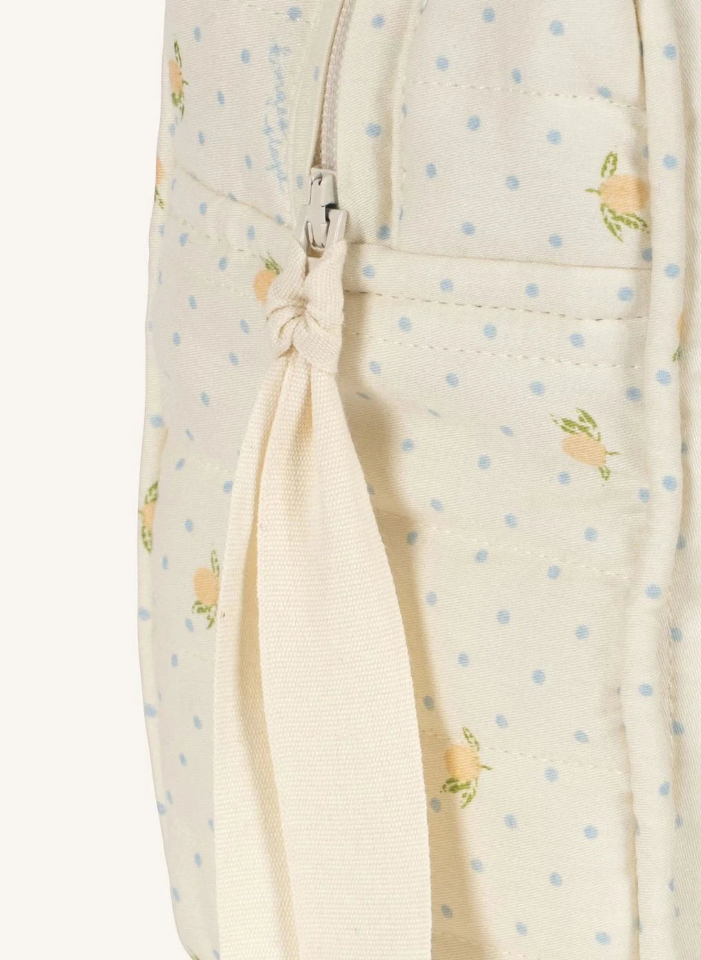 Konges Sløjd - Large Lemon Polka Dot Cosmetic Bag | Yellow