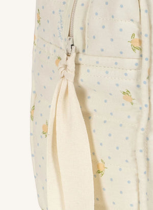 Konges Sløjd - Large Lemon Polka Dot Cosmetic Bag | Yellow